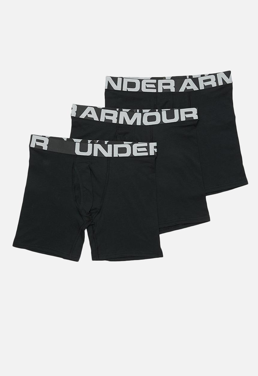 Under Armour - Charged 6-inch 3 pack boxers - black