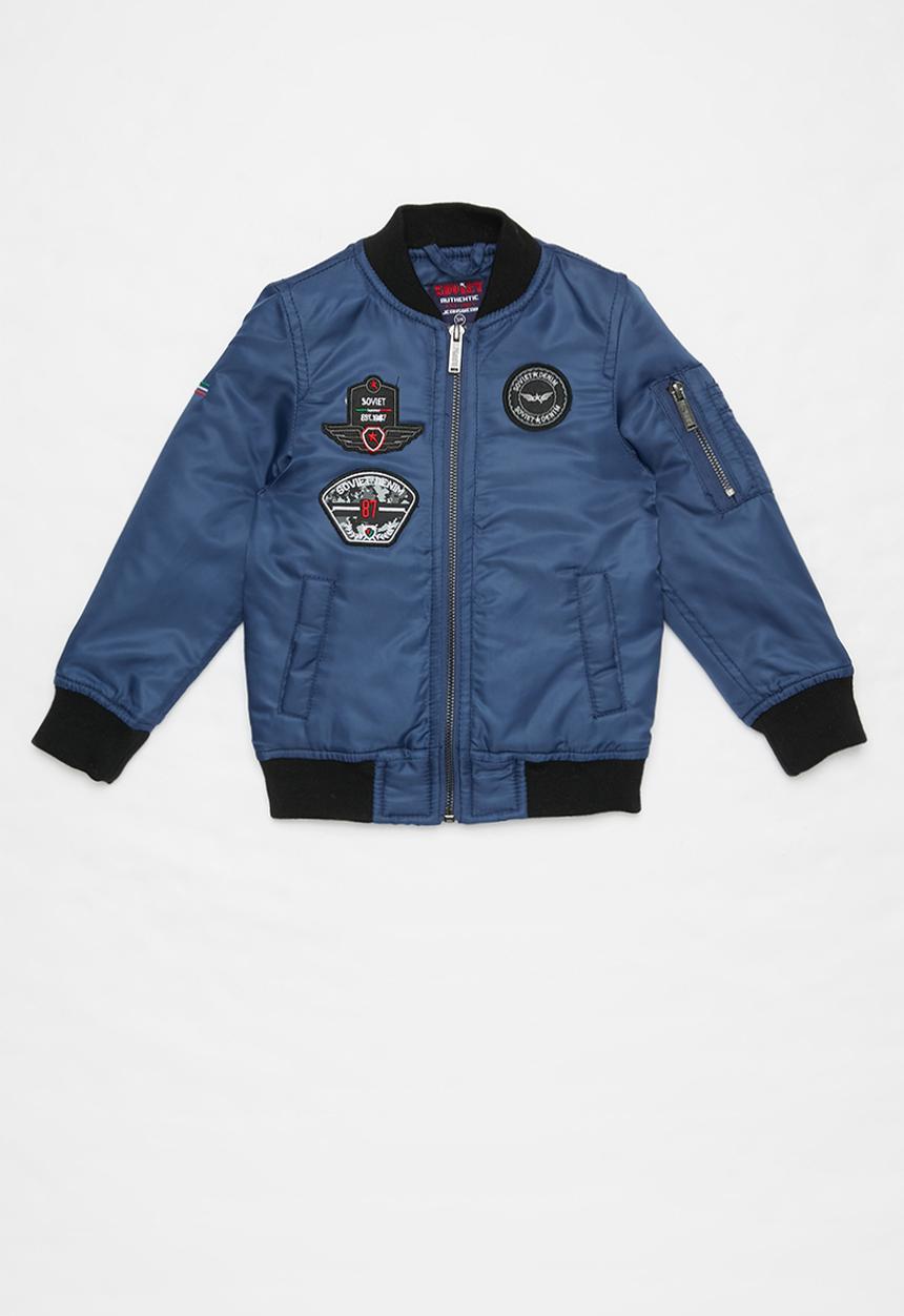 SOVIET - Foxtrot fashion bomber jacket - blue