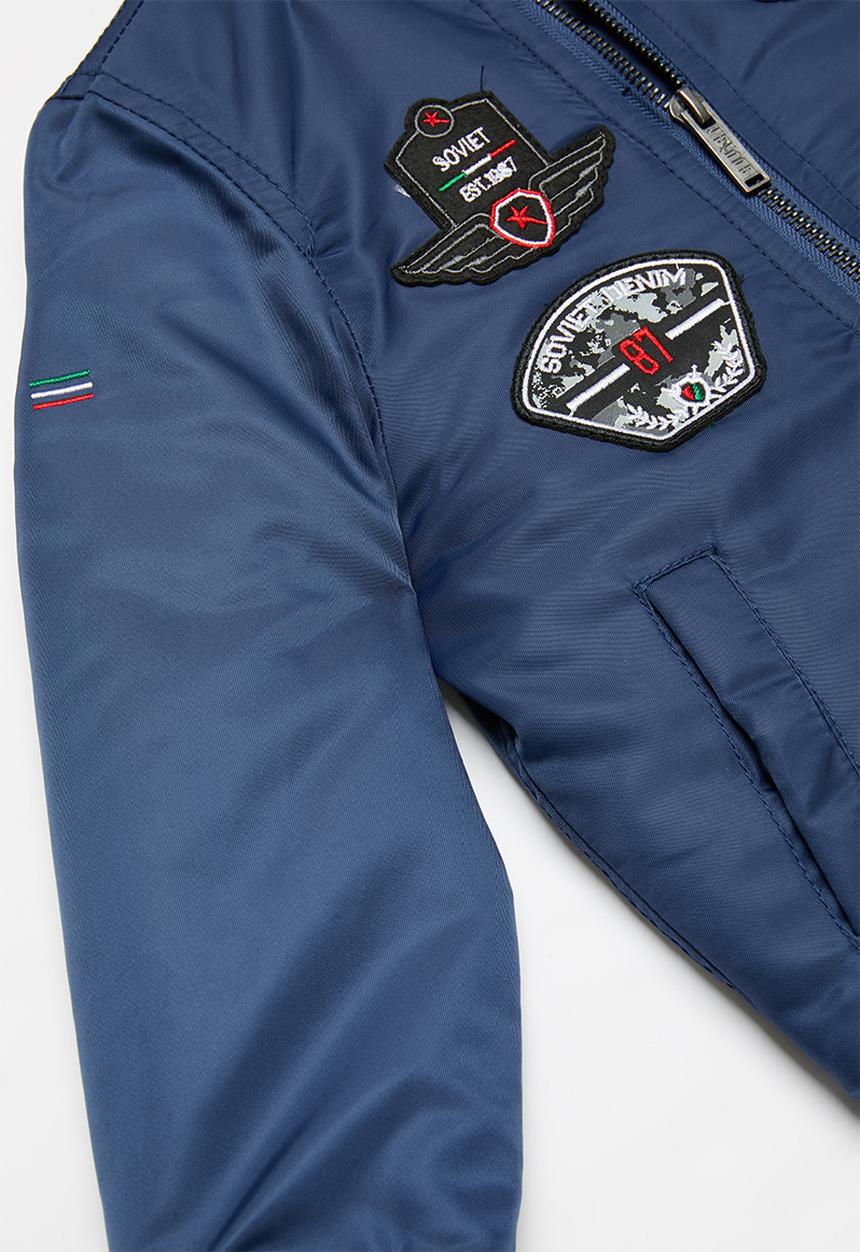 SOVIET - Foxtrot fashion bomber jacket - blue