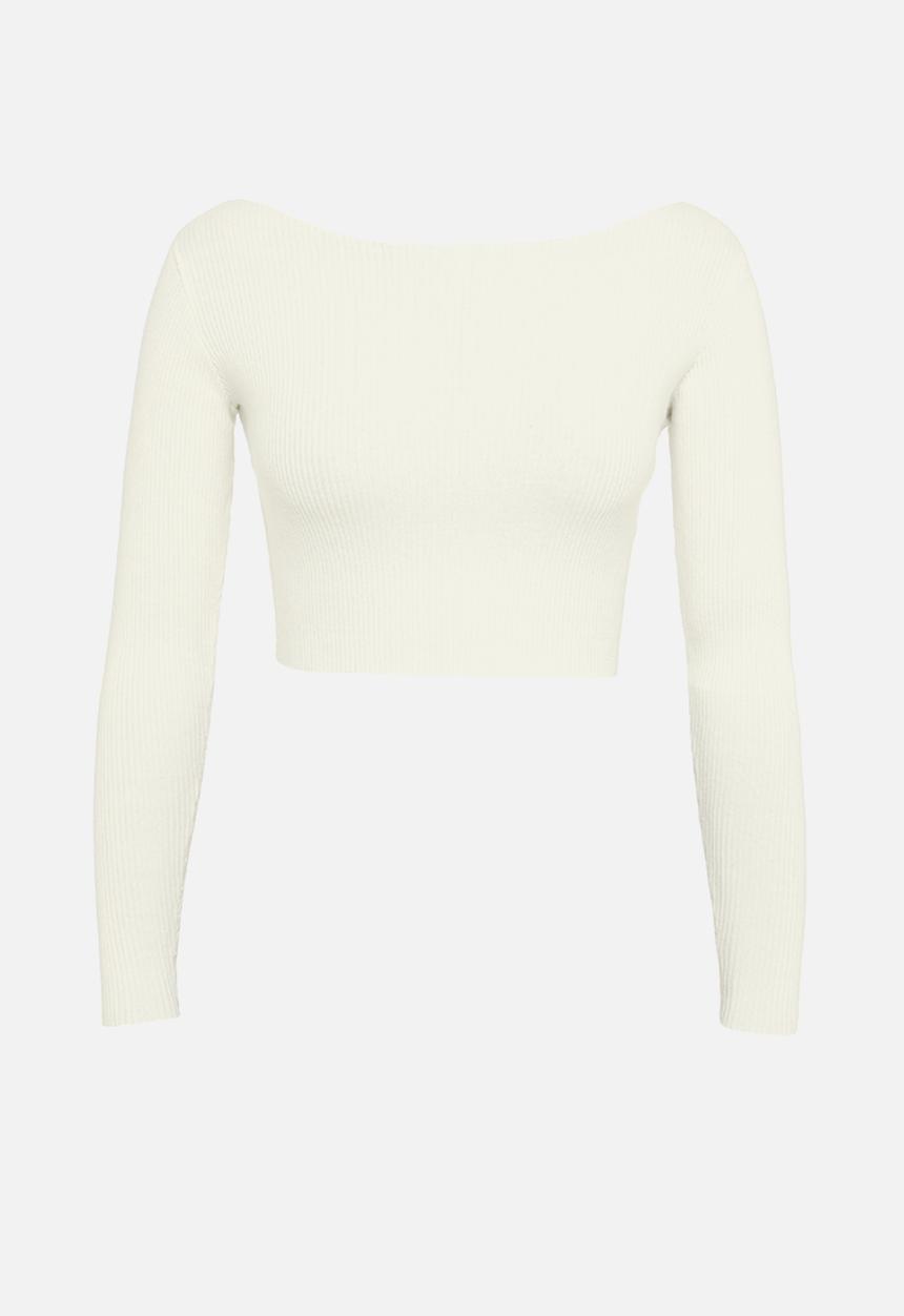 Glamorous - Petite high neck jumper - off white
