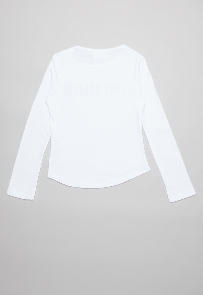 Rebel Republic - Girls printed tee - white