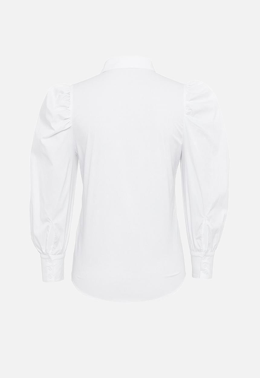 Glamorous - Petite puff sleeve shirt - white