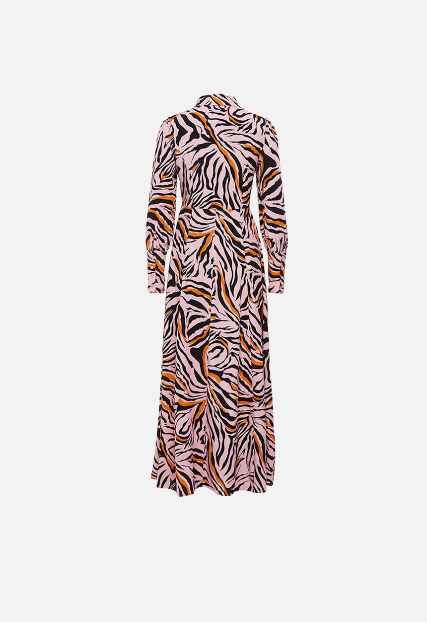 Glamorous - Petite high neck zebra maxi dress - multi