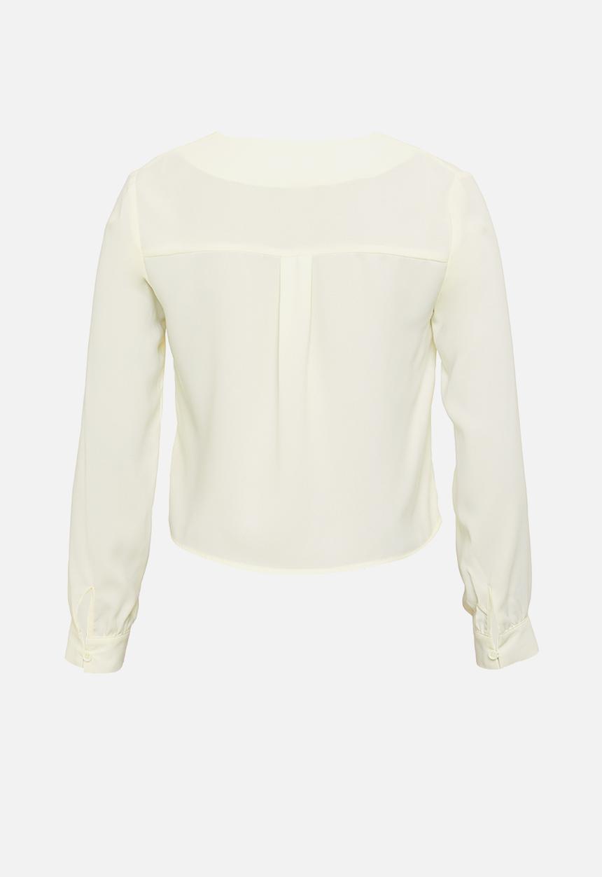 Glamorous - Petite v-neck blouse - cream