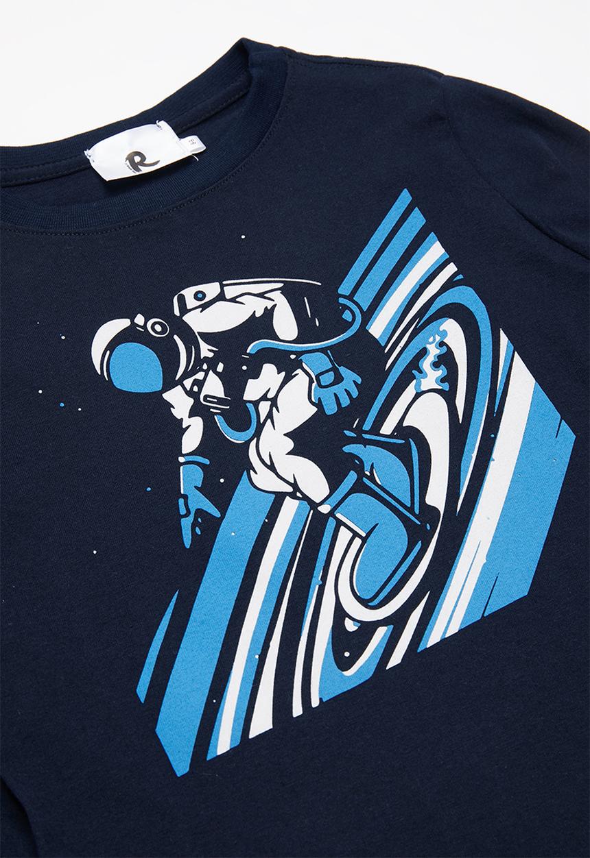 Rebel Republic - Boys space tee - navy