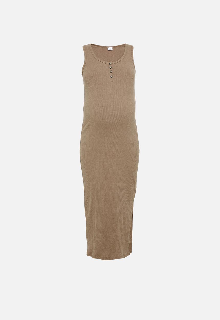 Cotton On - Maternity Henley maxi dress acorn - brown