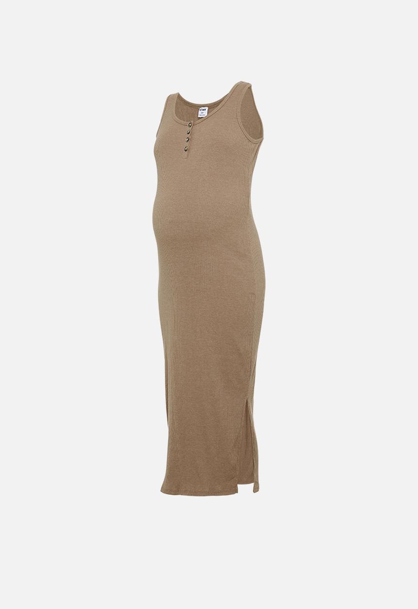 Cotton On - Maternity Henley maxi dress acorn - brown