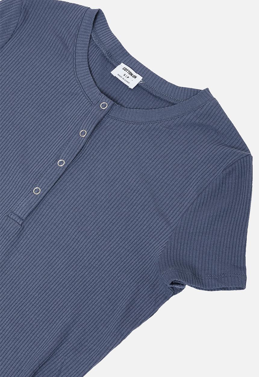 Cotton On - Maternity rouched short sleeve dress - grisaille 