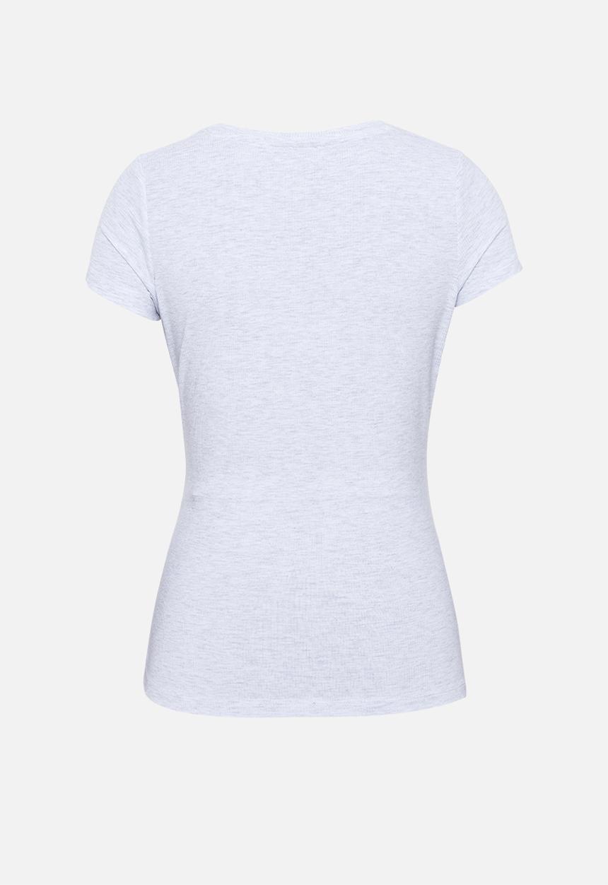 Cotton On - Maternity wrap front short sleeve top - grey 