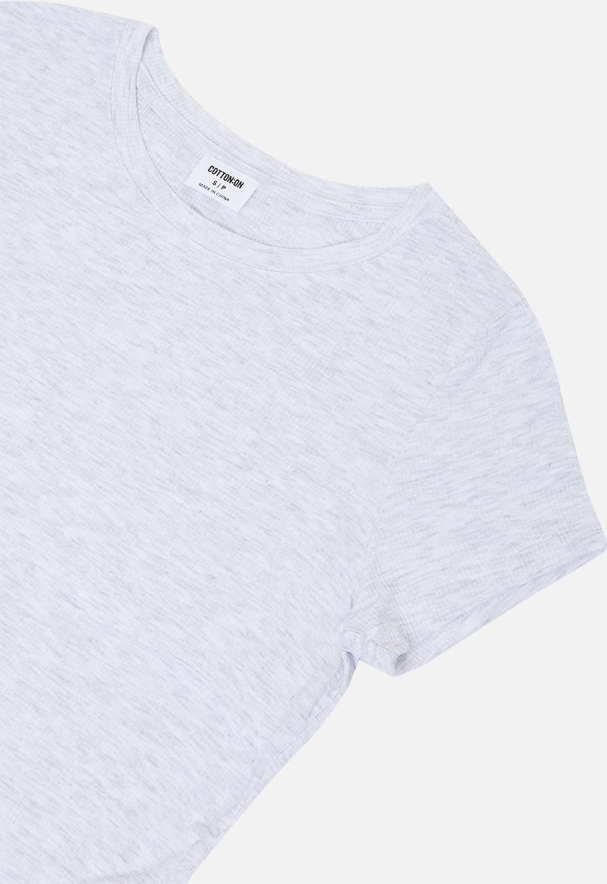 Cotton On - Maternity wrap front short sleeve top - grey 