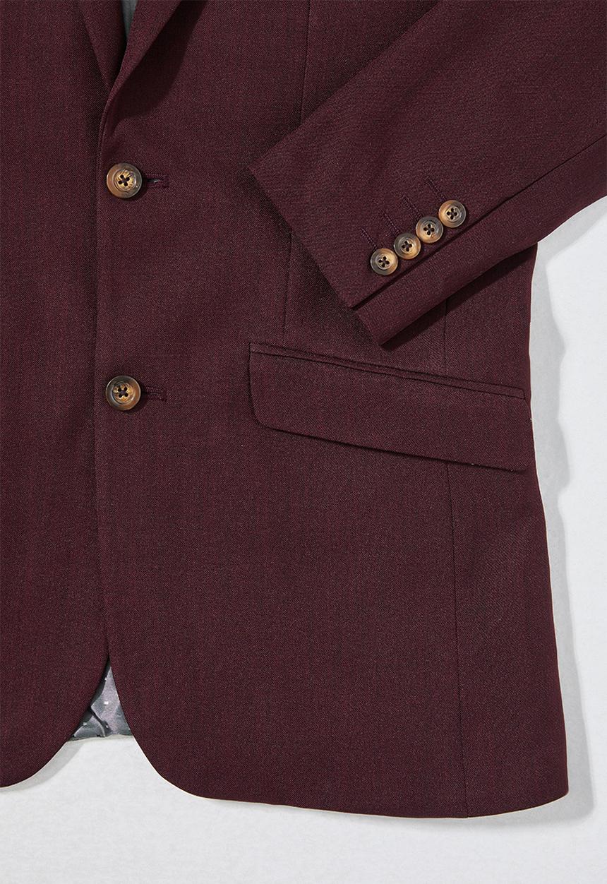 Superbalist - Regent slim fit blazer - burgundy