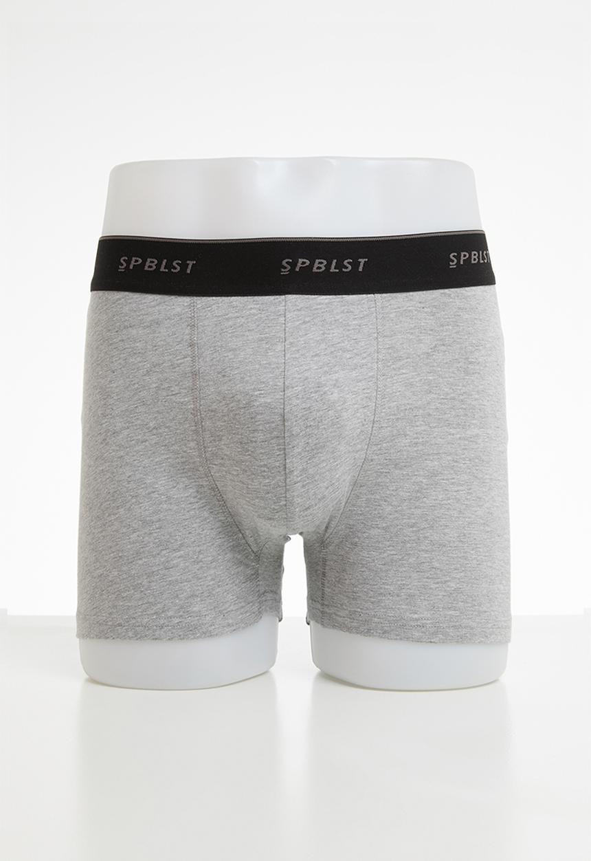 Superbalist - 2-Pack tex boxer briefs - khaki & grey