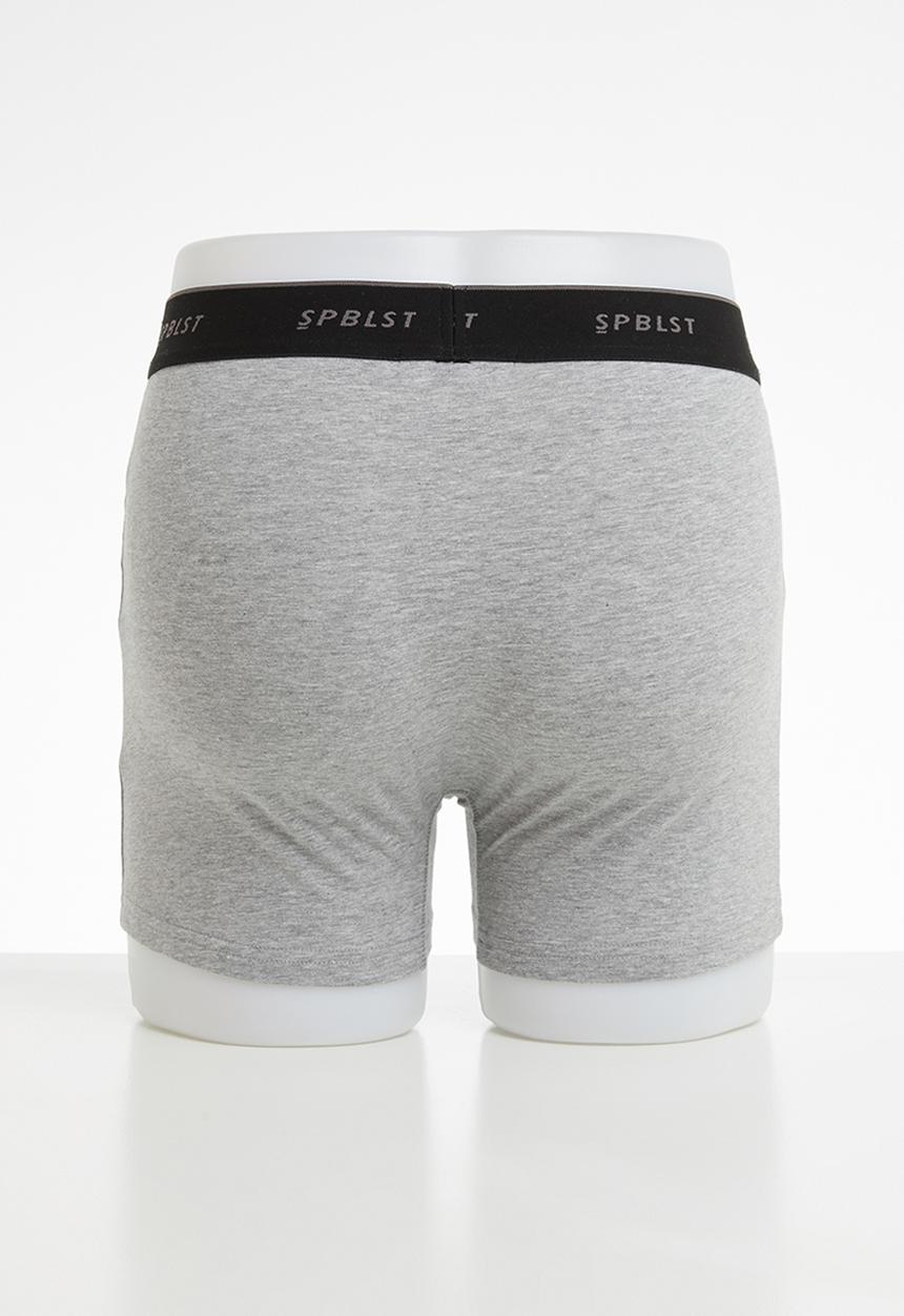 Superbalist - 2-Pack Tex boxer briefs - grey & navy