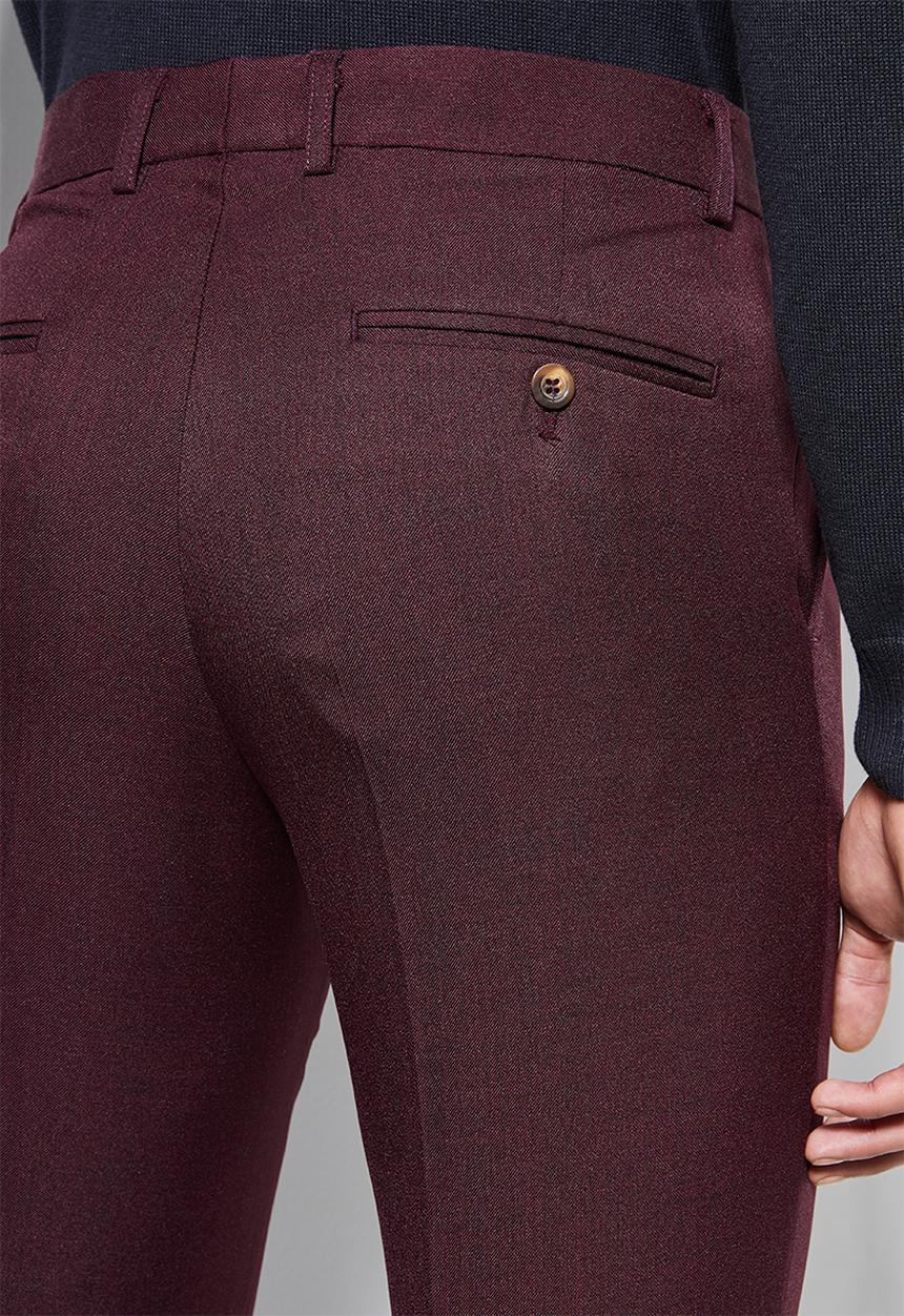 Superbalist - Regent slim fit trousers - burgundy