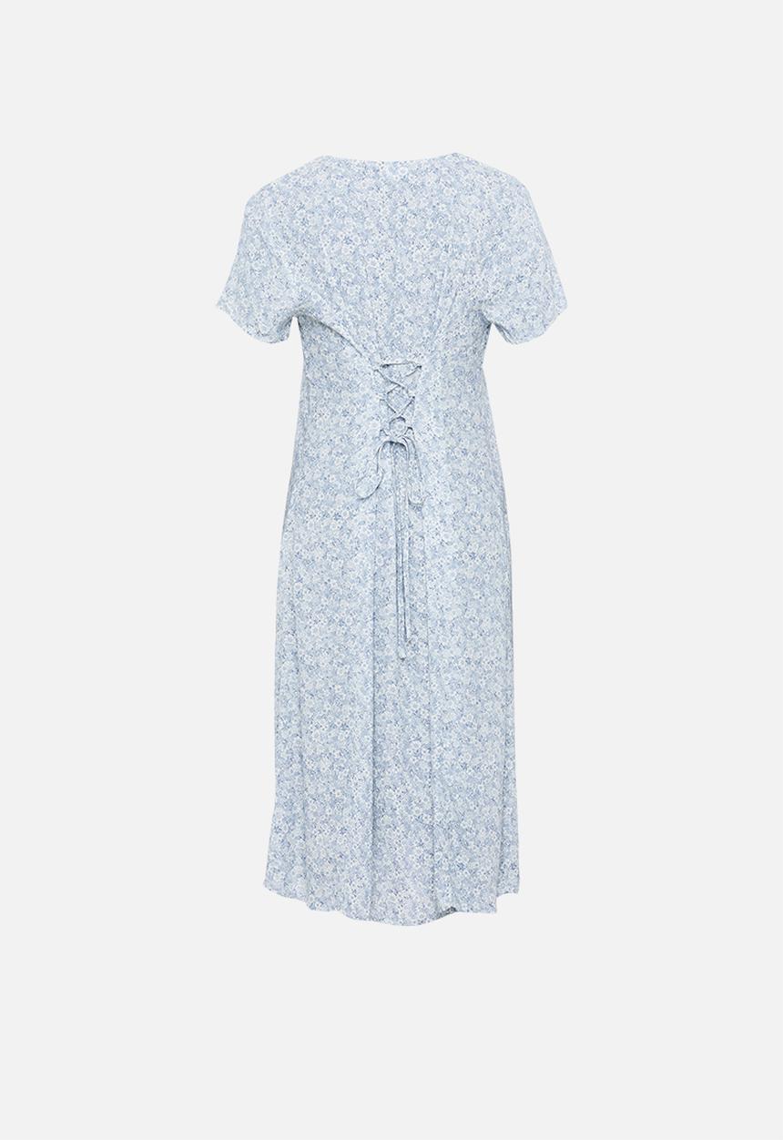 Cotton On - Maternity woven button front midi dress stephanie floral - blue