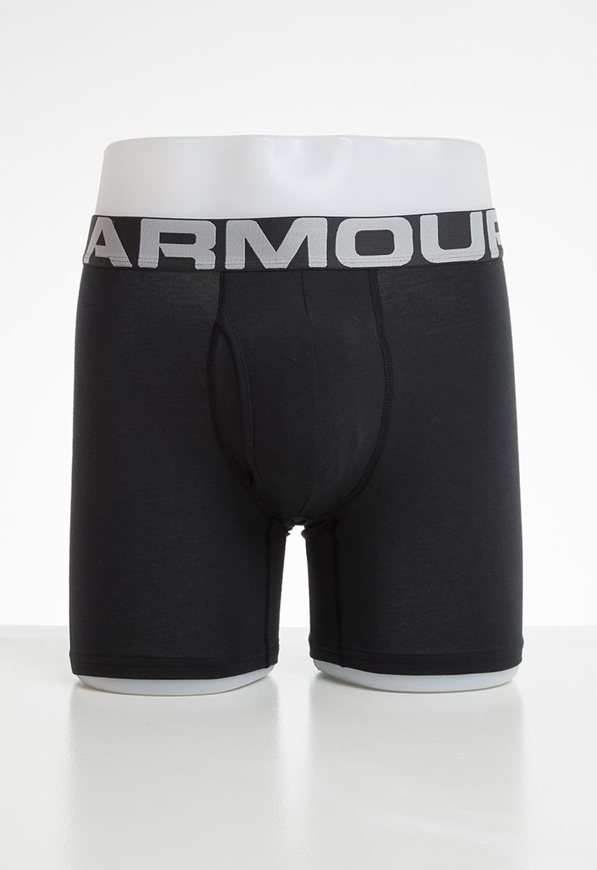 Under Armour - Charged 6-inch 3 pack boxers - black