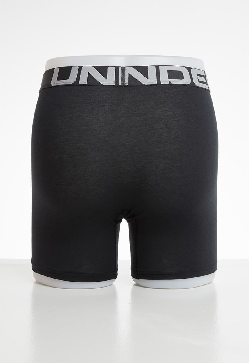 Under Armour - Charged 6-inch 3 pack boxers - black