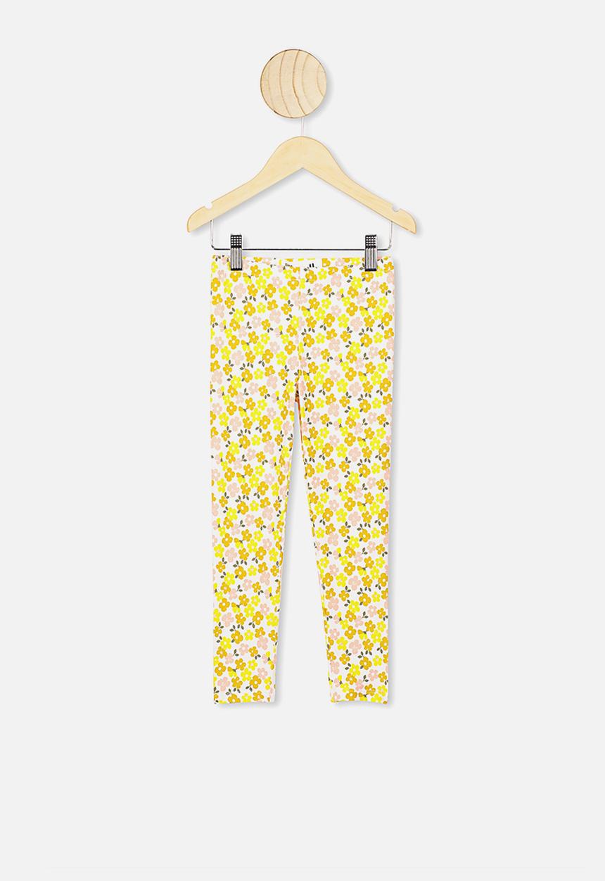 Cotton On - Huggie tights -  yellow & white 