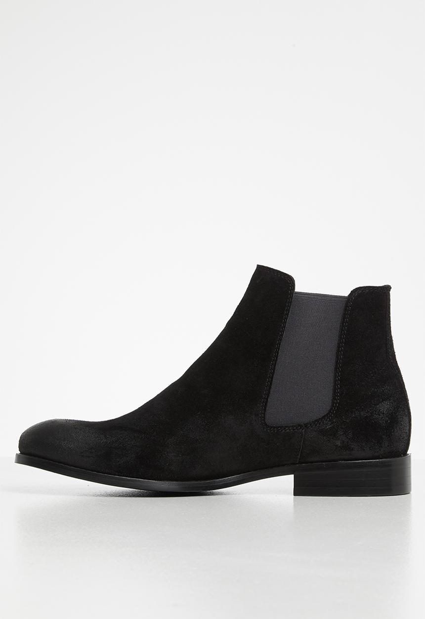 Jack & Jones - Peter suede chelsea boot - black 