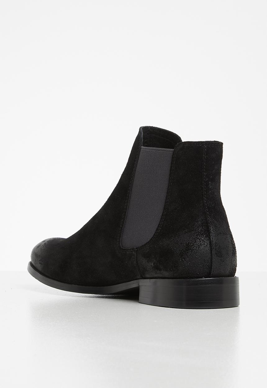 Jack & Jones - Peter suede chelsea boot - black 