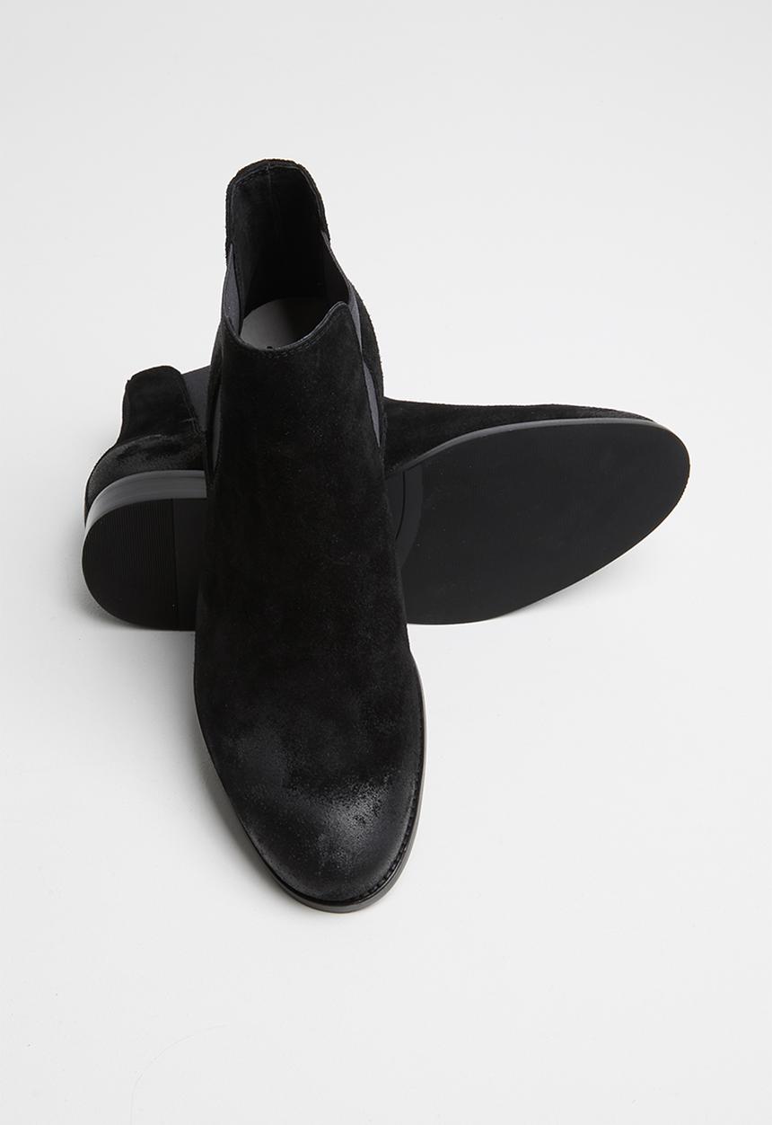 Jack & Jones - Peter suede chelsea boot - black 
