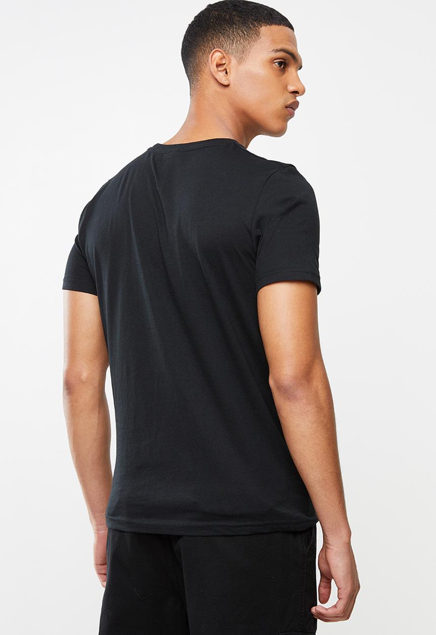 KAPPA - Authentic estessi tee - black & white