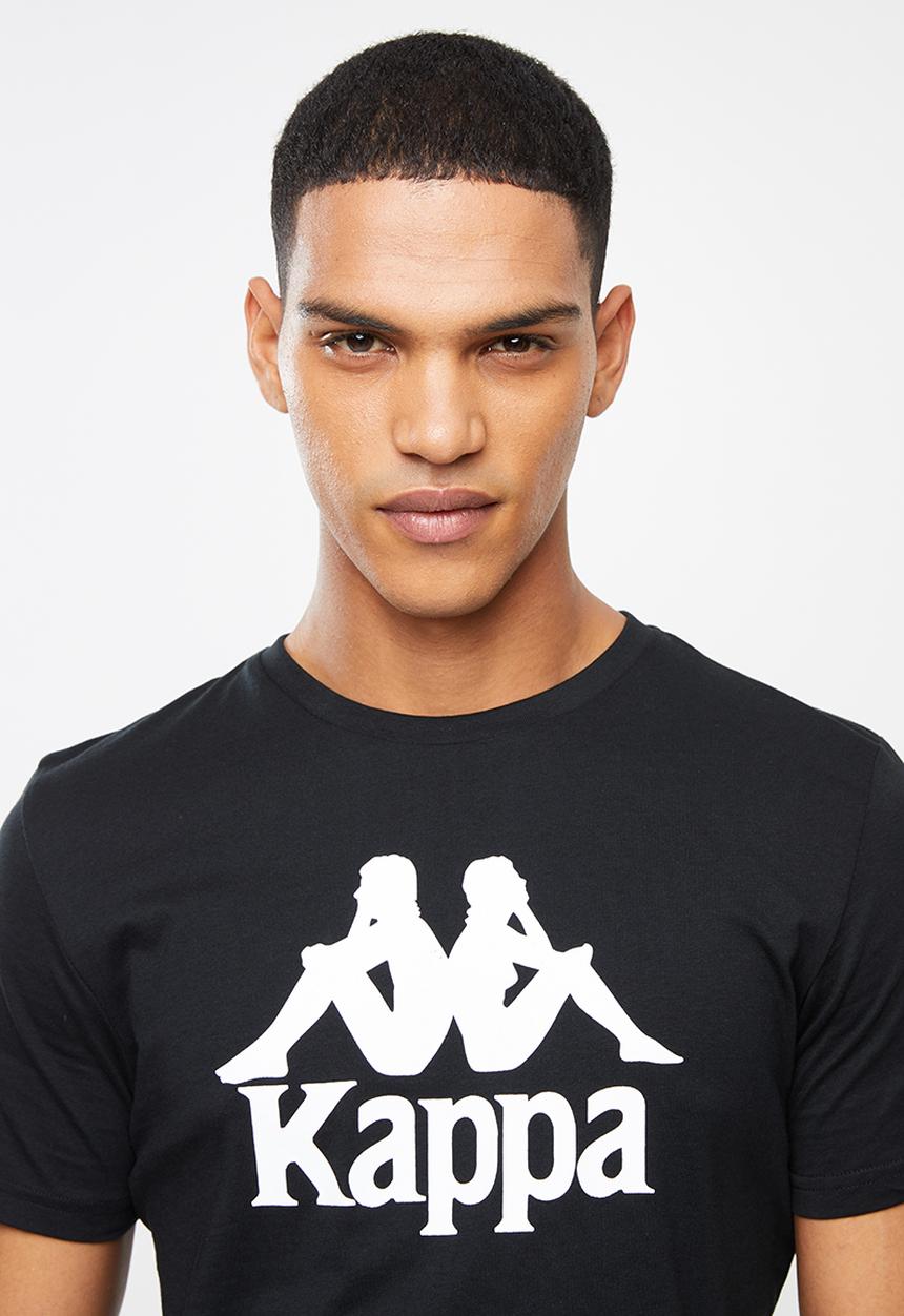 KAPPA - Authentic estessi tee - black & white