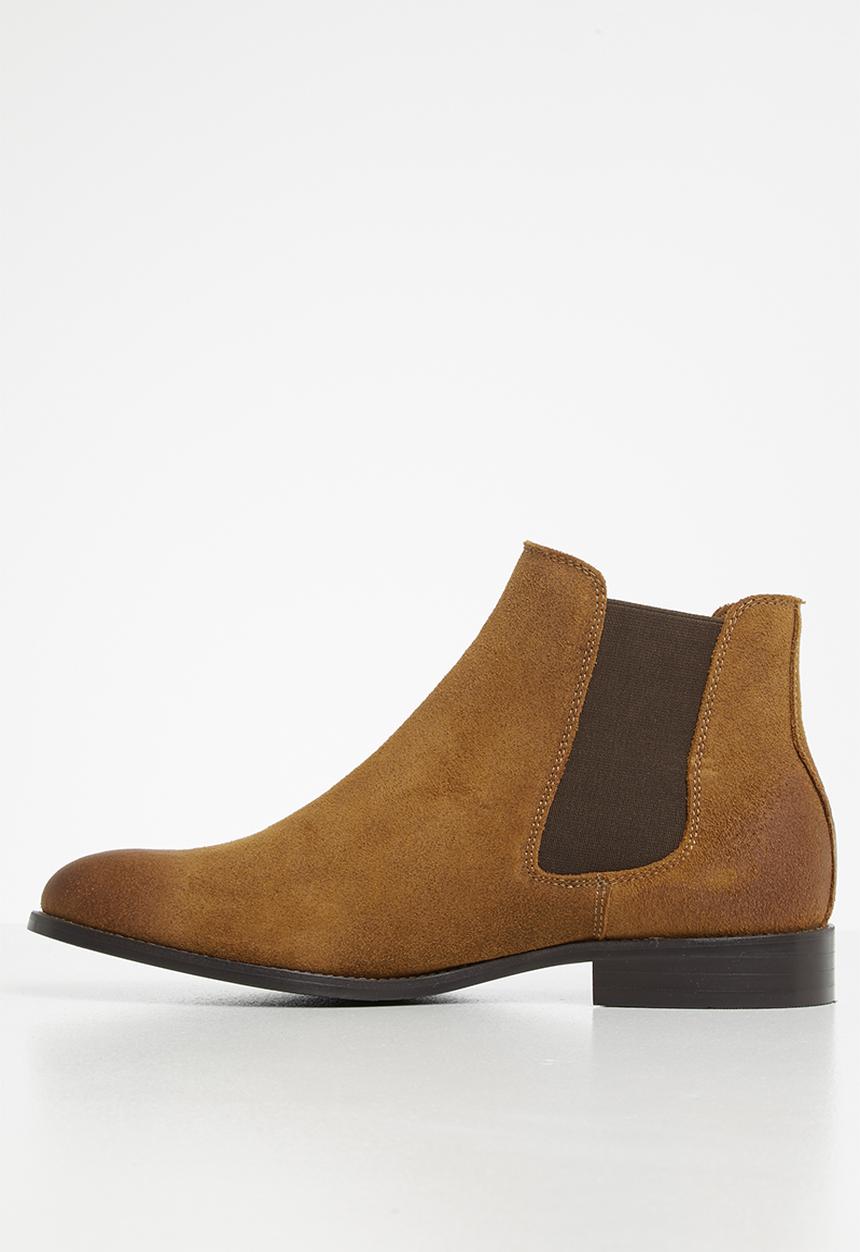 Jack & Jones - Peter suede chelsea boot - brown