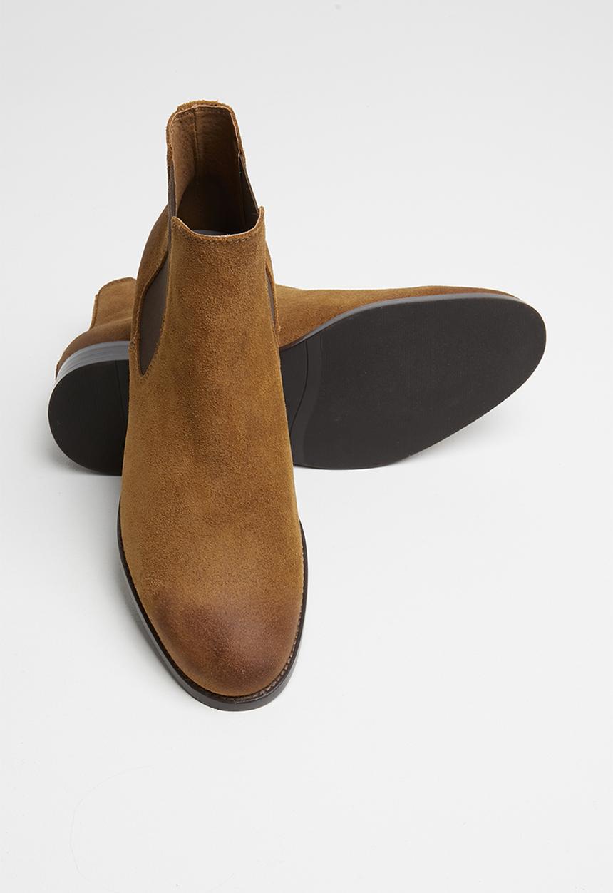Jack & Jones - Peter suede chelsea boot - brown