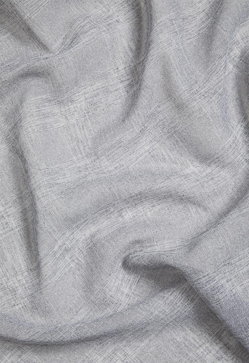 Sixth Floor - Self stripe eyelet curtain - charcoal