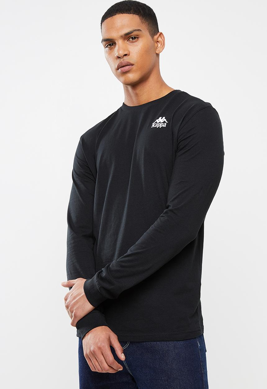 KAPPA - Authentic crew sweat top - black & white
