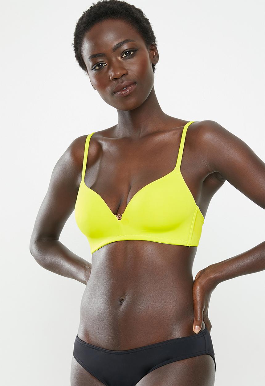 DORINA - Fili padded soft bra - neon yellow