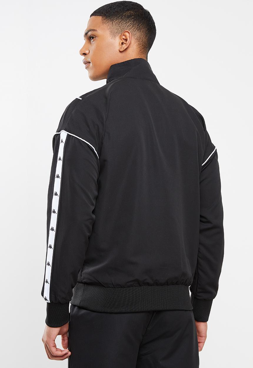 KAPPA - Authentic turny 1/4 zip jacket - black & white