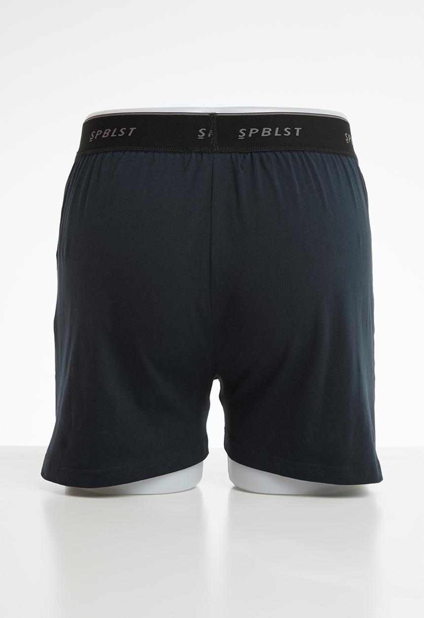 Superbalist - 2 Pack knit boxers - navy