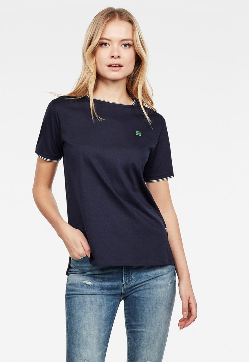 G-STAR - Gyre ringer short sleeve tee - navy