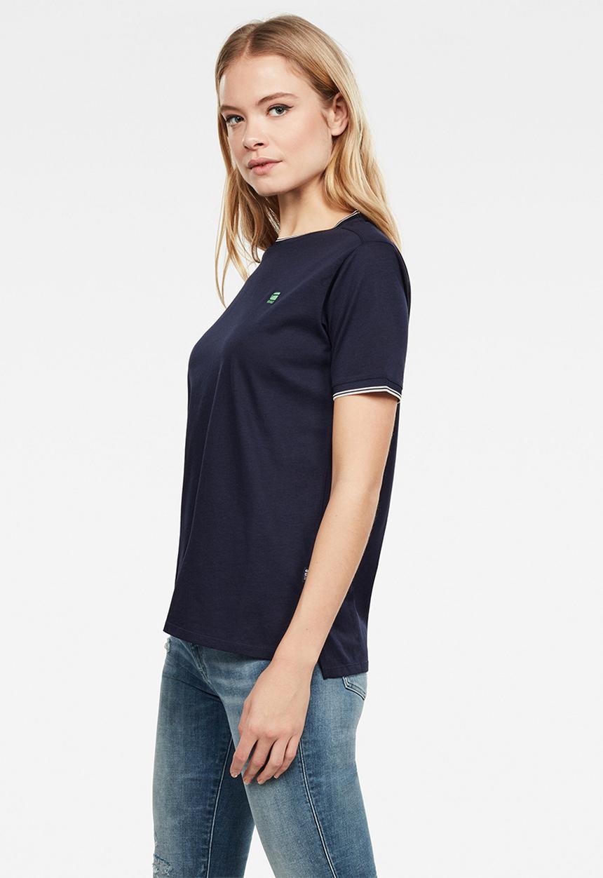 G-STAR - Gyre ringer short sleeve tee - navy