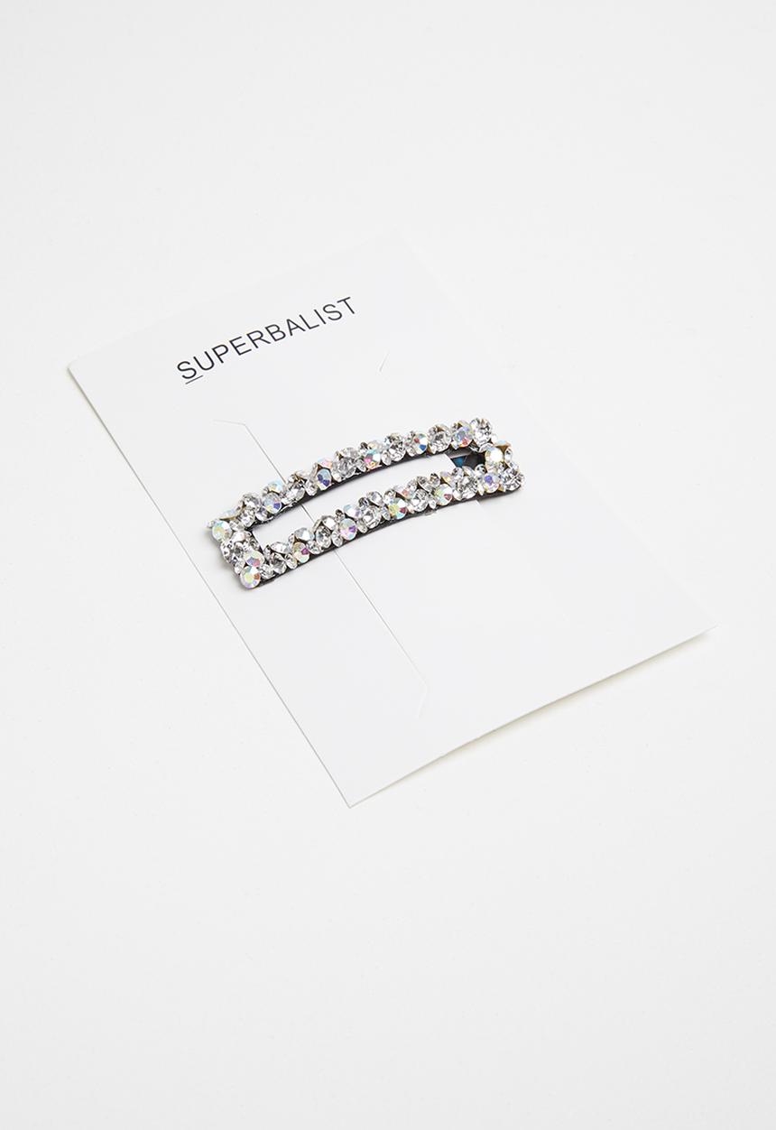Superbalist - Rectangle  hair silde - silver