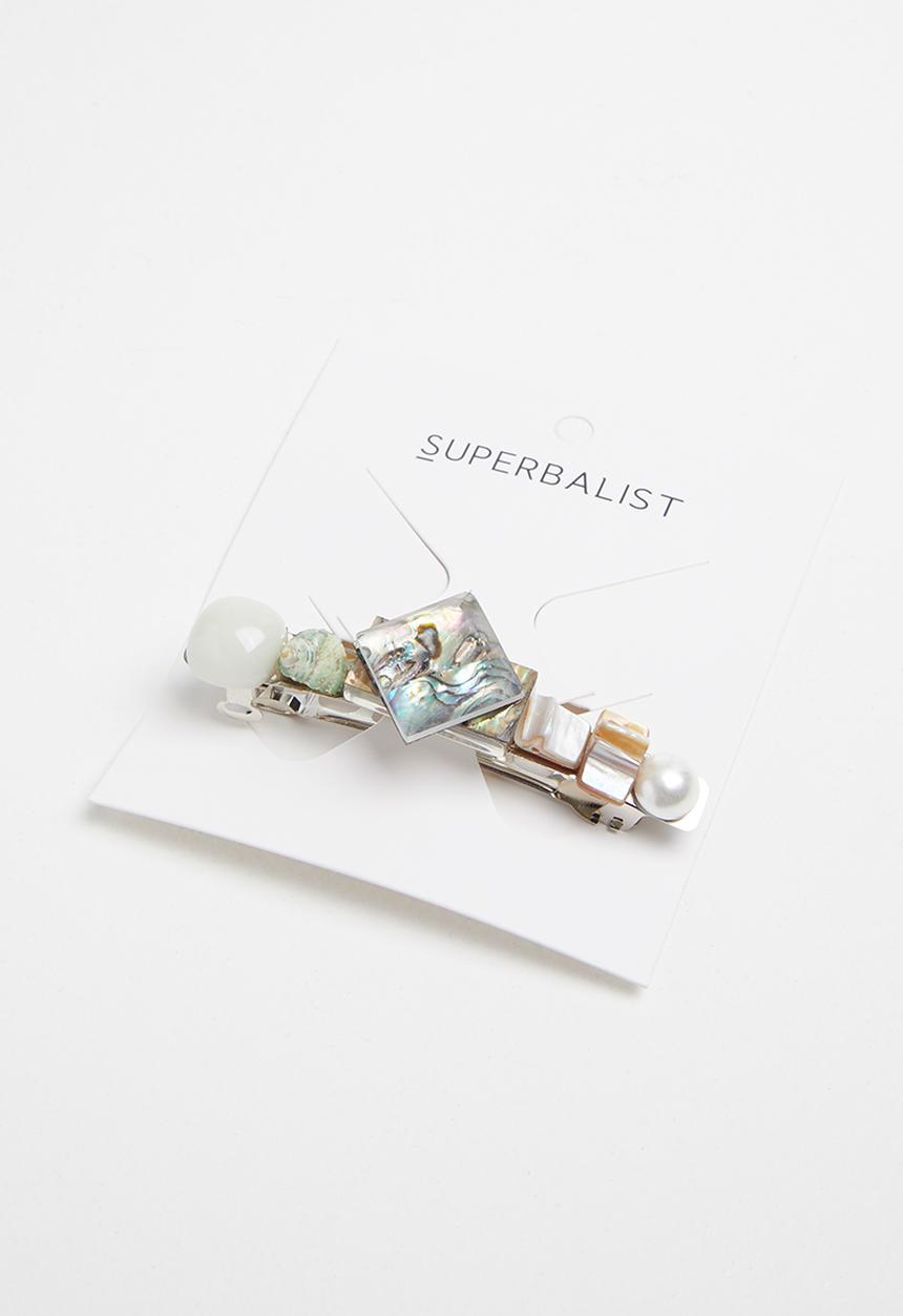 Superbalist - Marble and stone hair slide - multi