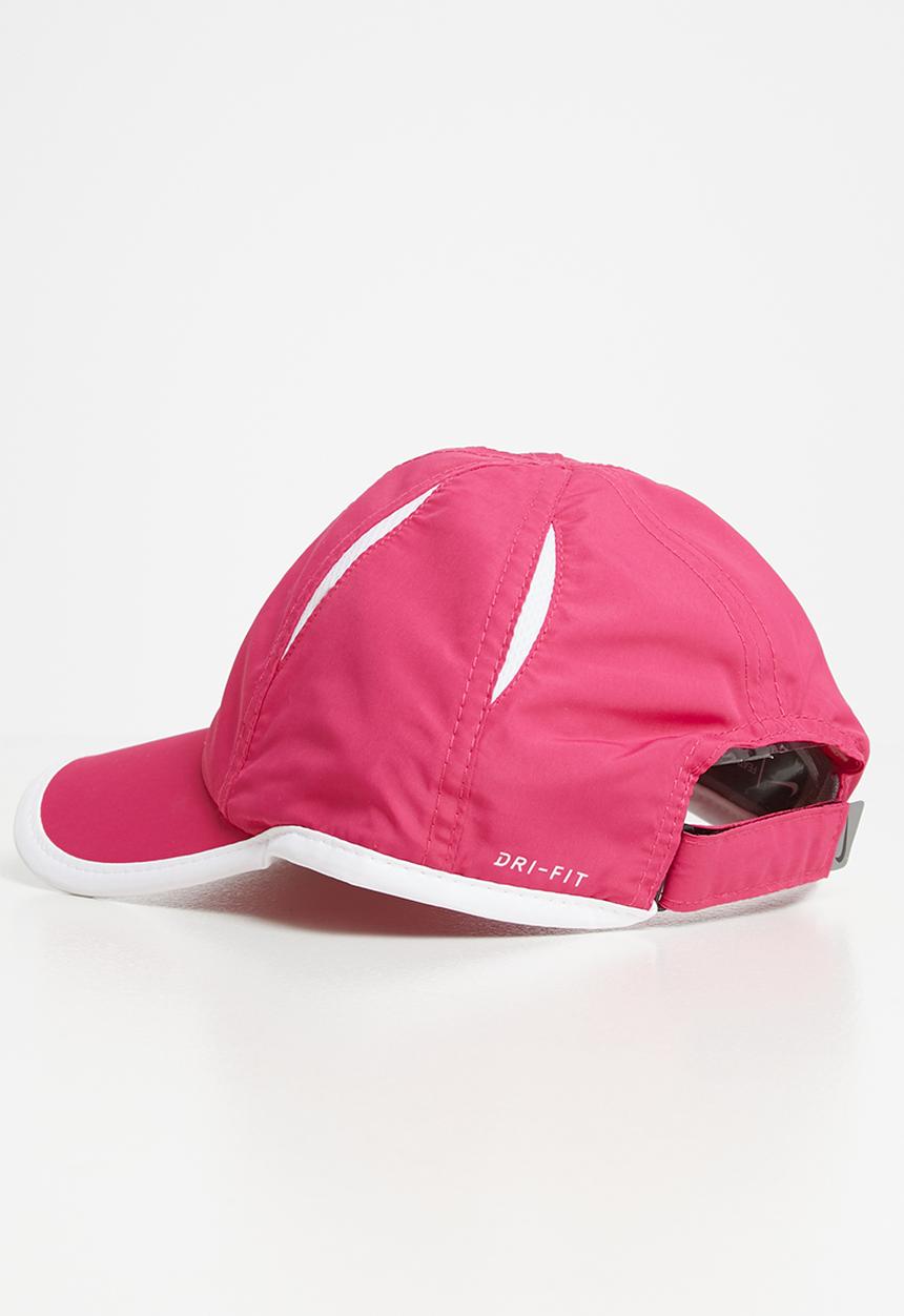 Nike - Nab drifit feather lt cap - pink & white 