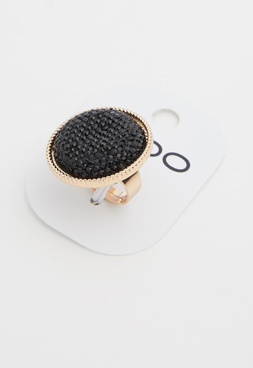 ALDO - Casarei ring -  black & gold 