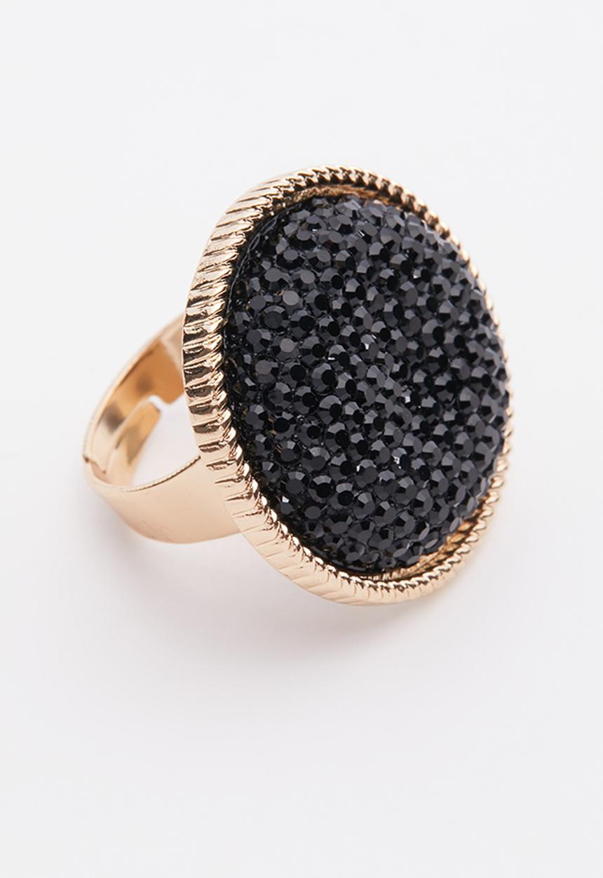ALDO - Casarei ring -  black & gold 