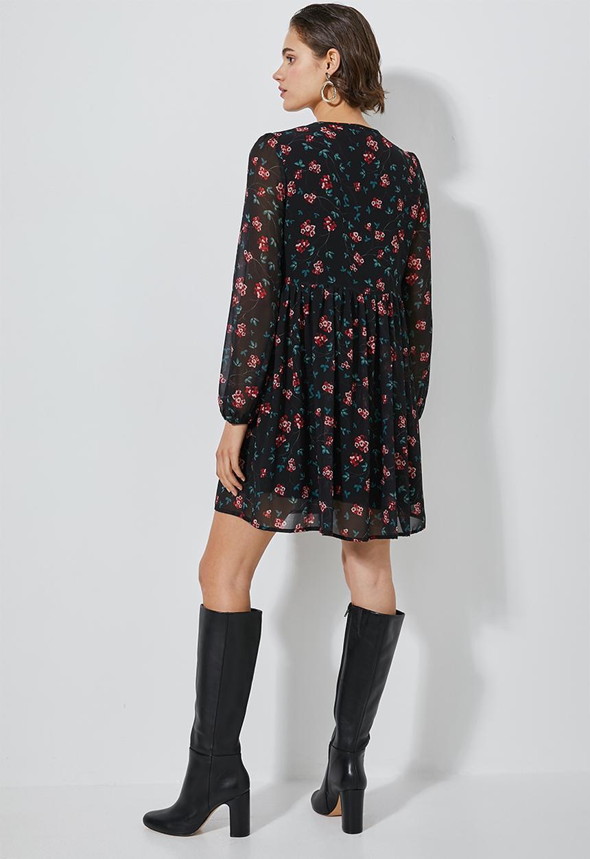 Superbalist - Chiffon babydoll dress - multi 