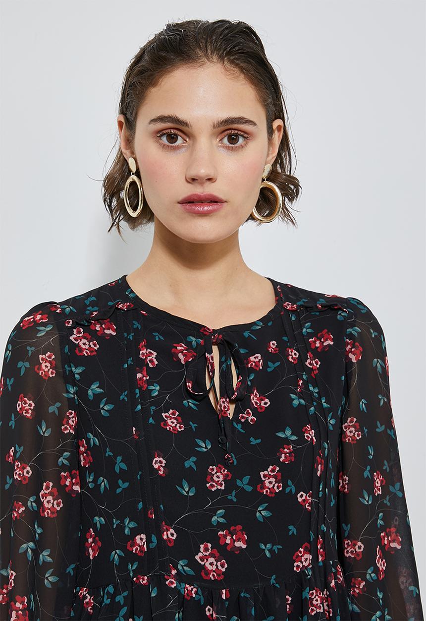 Superbalist - Chiffon babydoll dress - multi 