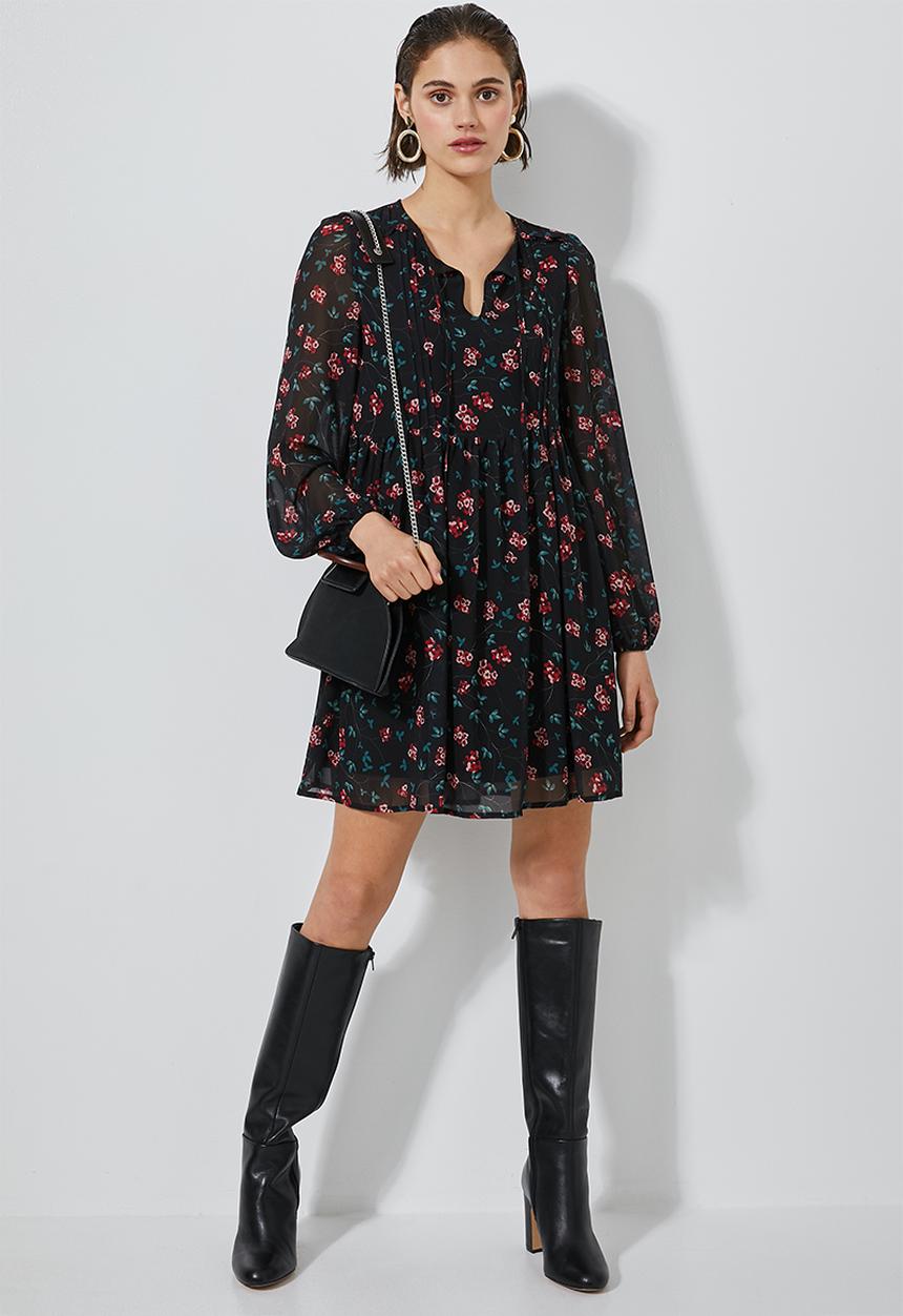Superbalist - Chiffon babydoll dress - multi 