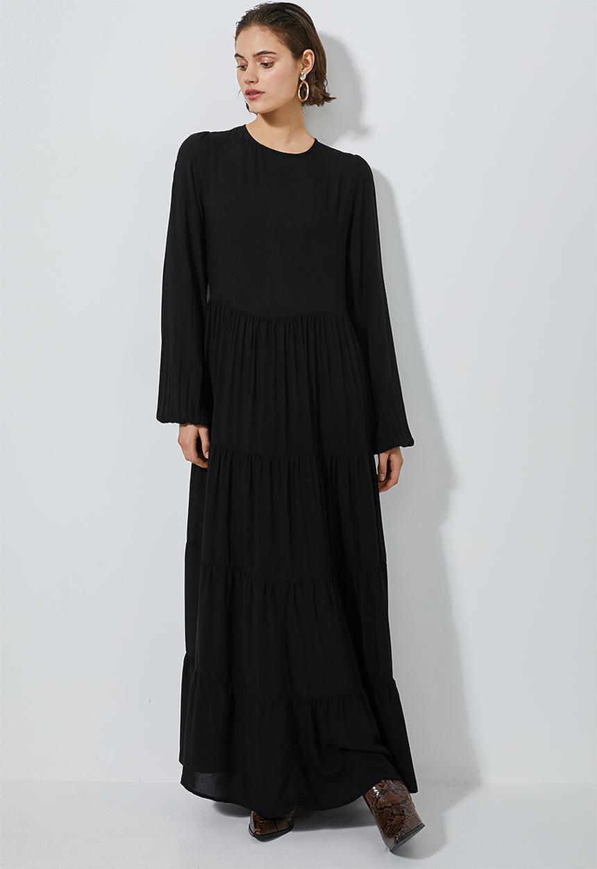 Superbalist - Maxi tiered dress - black