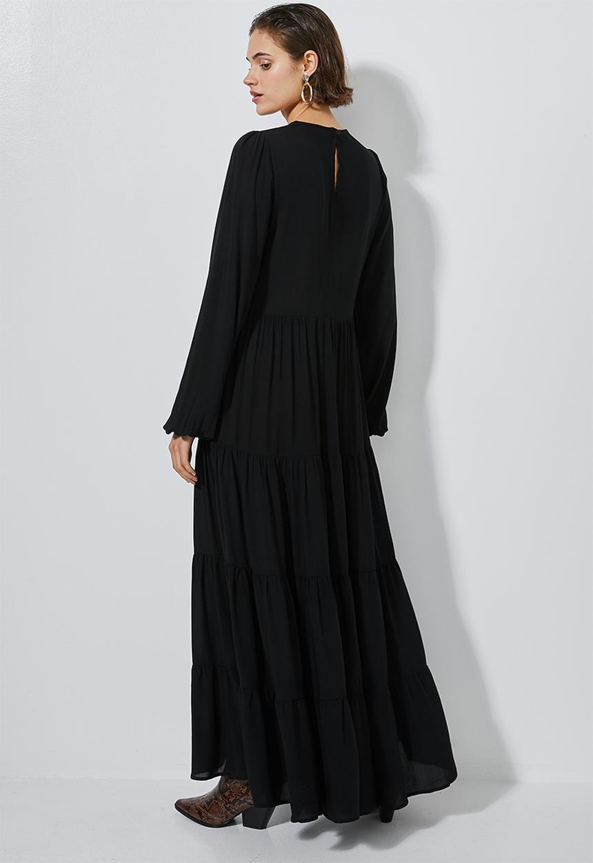 Superbalist - Maxi tiered dress - black