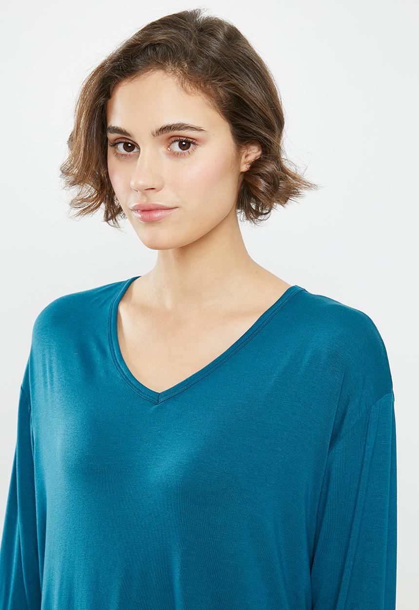Superbalist - V-neck sleep top & pants set - teal