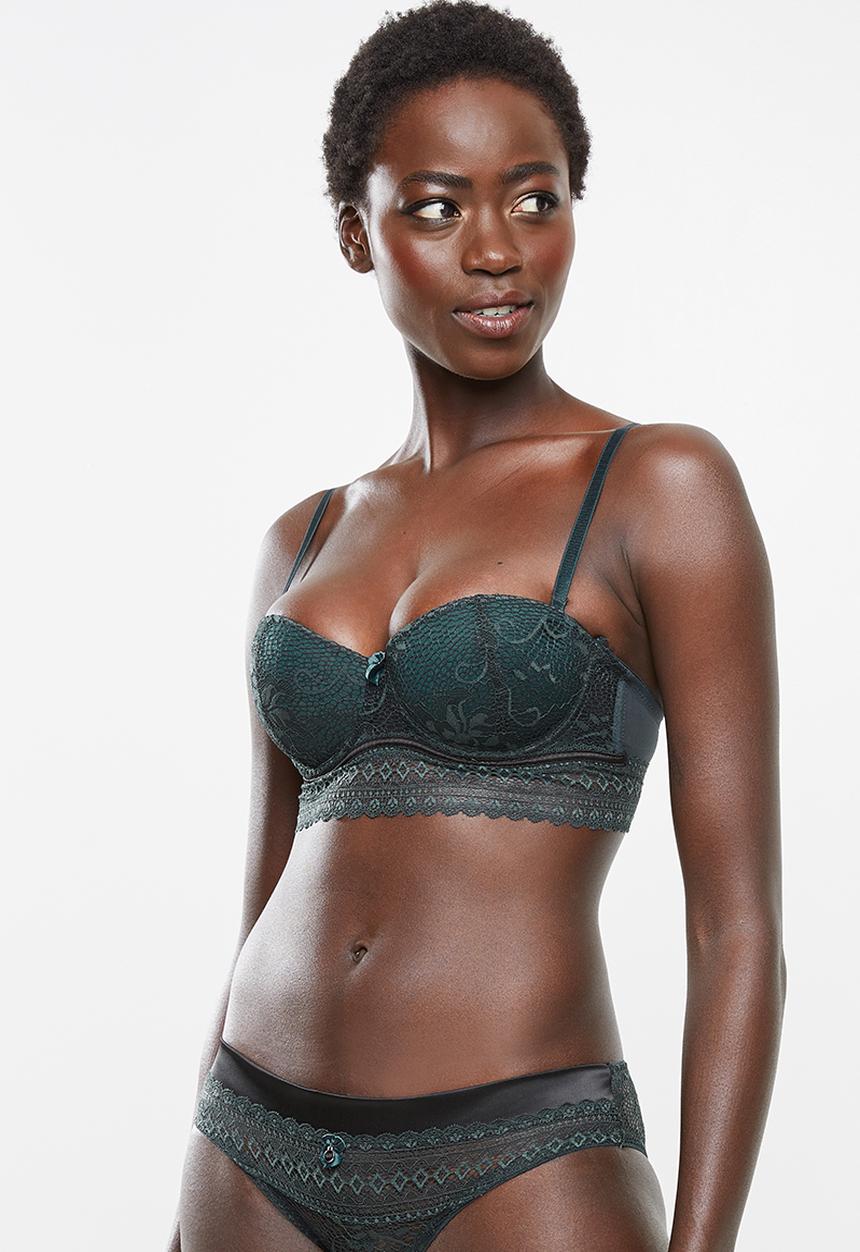 SISSY BOY - Multiway balconette bra - green