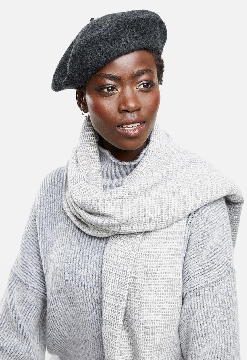 edit - Natalia beret - charcoal
