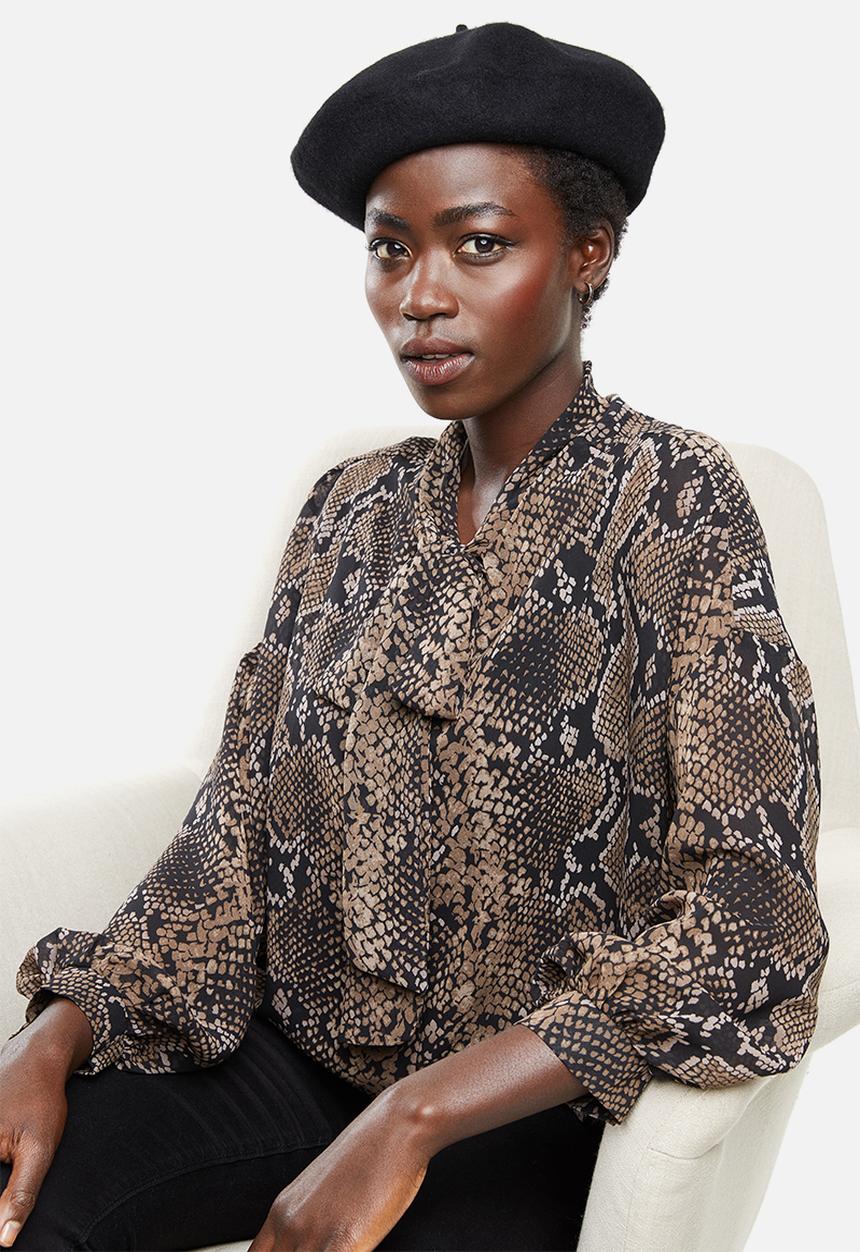 edit - Natalia beret - black